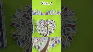 Epoxy Resin life tree 🌴 wall frame 🖼️ Part_3 #shortvideo