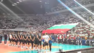 Bulgarian Anthem "Мила Родино" , Bulgaria - Germany 3-0 Eurovolley 2015
