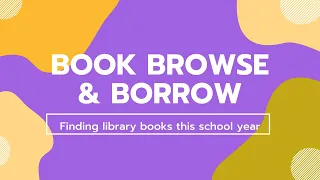 Book browse & borrow: Finding library books during COVID