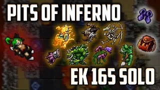 EK 165 PITS OF INFERNO QUEST SOLO - TIBIA