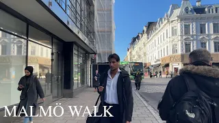 🇸🇪 Malmö, Sweden Walking Tour | Afternoon Walk in the City Center [4K HDR 60fps Binaural ASMR]