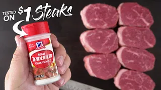 I used a Meat TENDERIZER on $1 Steaks and this happened!