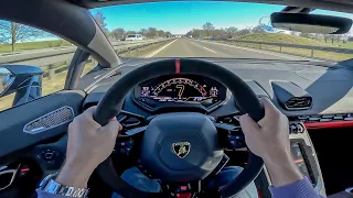 POV: Novitec Lamborghini Huracan Tecnica on German Autobahn