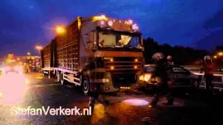 Ravage na ongeval op de A28 bij Zwolle - ©StefanVerkerk.nl