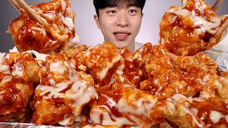 ASMR MUKBANG SWEET CHICKEN EATING SHOW [ENG SUB]