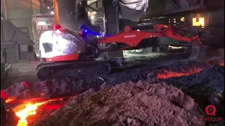 Remoquip Robot Working In Steel Blast Furnace