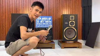 Loa Yamaha NS-590 bát 30 siêu đẹp đứt tay giá rẻ hơn loa tàu cả loa và âm ly giá hơn chục tý quá hay