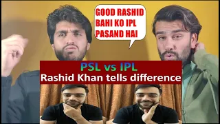 Rashid Khan tells crowd difference of PSL and IPL- AFGHAN REACTION!|(@AFGHAN REACTors)