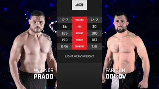 Вагнер Прадо vs. Фаридун Одилов | Wagner Prado vs. Faridun Odilov | ACA 161