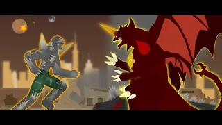 Doomsday vs Destoroyah / Sticknodes animation / Heisei era vs DC comics