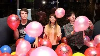 Dan vs. Phil vs. Zoella - Oven Glove Balloon Pop-Off!