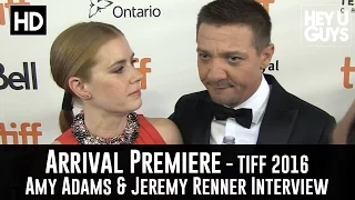 Amy Adams (& Jeremy Renner) Arrival Premiere Interview - TIFF 2016