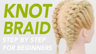 How To Double Knot Braid/Snake Braid Step By Step For Beginners [CC] | EverydayHairInspiration