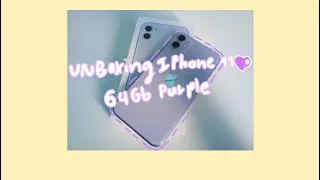 Unboxing iPhone 11 purple 64gb |แกะกล่องไอโฟน11 ปี 2022