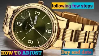 TITAN WATCHES|HOW TO ADJUST DAY AND DATE|TITAN ANALOG WATCHES|GHARI KI DAY AND DATE KASE SET KARE