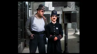 Easy Street (Charlie Chaplin) - 1917 - Full Movie - Colour - 4K