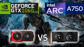 INTEL ARC A750 VS GTX 1060 Test 10 Games Compare 1080P FPS