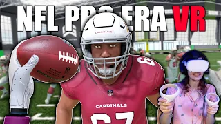 Becoming a VR Football Player... | NFL Pro Era VR (Quest 2)