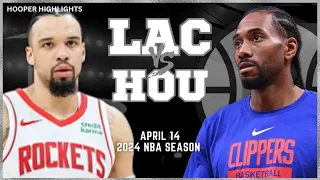 LA Clippers vs Houston Rockets Full Game Highlights | Apr 14 | 2024 NBA Season