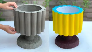 Creative Beautiful Flower Pots For The Garden From Cement