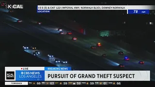 Pursuit of grand theft suspects from Moreno Valley ends in Whittier Walmart