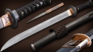 Wakizashi Sword: Full Build from Start to Finish + Test Cuts