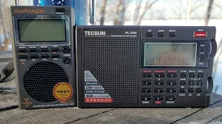 HanRongDa HRD-747 (20 meters band) vs Tecsun pl330  (20 meters band)