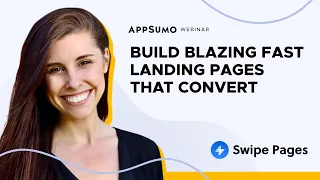 Create professional-quality, instantly loading landing pages w/ no coding required from Swipe Pages