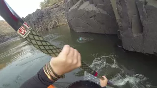 Crocodile Saved from Garbage by kayaker on Zambezi River