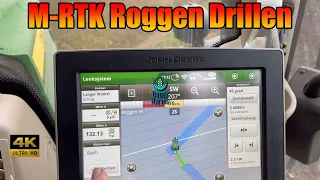 M-RTK Roggendrillen John Deere 6150r Starfire 6000 RTK Mit Horsch Pronto 3 DC