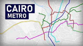 Evolution of the Cairo Metro 1987-2024 (animation)