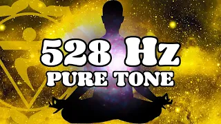 528 Hz TRANSFORMATION & MIRACLES Pure Tone Solfeggio Frequency 1 Hour Meditation Sound Bath