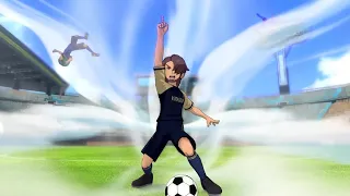 Travis, Hilman and Schiller in MATCH! INAZUMA ELEVEN VICTORY ROAD BETA