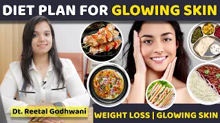 Weight Loss Diet Plan for GLOWING SKIN | Healthy Diet Plan in Hindi for Natural Glow | by IMWOW