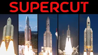 Rocket Launch Compilation SuperCut (Ariane 5 Rocket) 🚀 | Go To Space