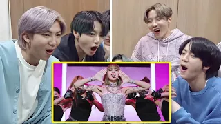 BTS Reaction to LISA - 'LALISA' SPECIAL STAGE