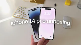 iPhone 14 Pro Unboxing (Silver) | new accessories | camera test | aesthetic | 📱