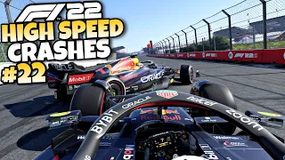 F1 22 HIGH SPEED CRASHES #22