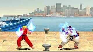 FIRE KEN VS SUPER EVIL RYU