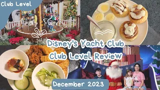 Inside Look:  3 Night Club Level Stay at Disney's Yacht Club Resort in December 2023/Tour the lounge