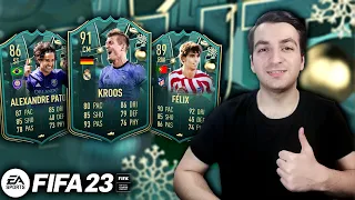 WINTER WILDCARDS | ვტესტავთ 91 KROOS, 89 FELIX, 86 PATO, & 85 OVR CLAUSS !!! - FIFA 23 ULTIMATE TEAM