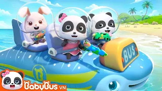 Trạm xe buýt cá voi | Chuyến xe an toàn cùng Kiki và Miumiu | Nhạc thiếu nhi vui nhộn | BabyBus