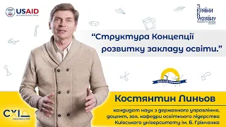 Костянтин Линьов, частина 2. Структура Концепції розвитку закладу освіти