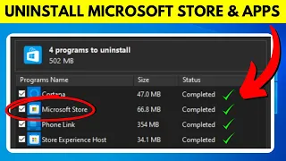 How to Uninstall Microsoft Store & Microsoft Store Apps (Windows 10 & Windows 11 Tutorial)