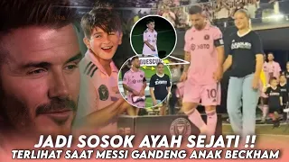 "Beckham Terharu Melihatnya" Reaksi Beckham Saat Melihat Putrinya Digandeng Messi Masuk Lapangan