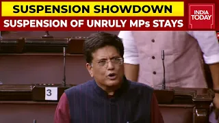 Ready To Review Suspensions If MPs Apologise, Action Taken To Protect Dignity Of House: Piyush Goyal