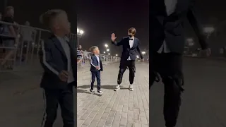 LITTLE BOY LEARN SHUFFLE 😨🔥 Tuzelity Dance 😎⭐️ #shorts