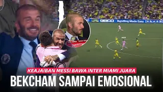 4 Pemain Tak Bisa Membendung Messi ! Lihatlah Pelukan Haru Beckham Usai Messi Bawa Juara Inter Miami