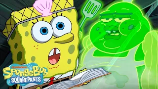 SpongeBob Summons a Spirit 📖 | "Séance Shméance" Full Scene | SpongeBob