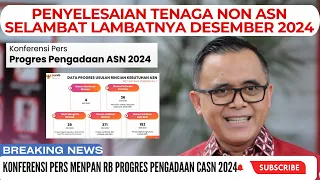 MenpanRB: Penyelesaian Tenaga Honorer NON ASN Selambat Lambatnya Desember 2024